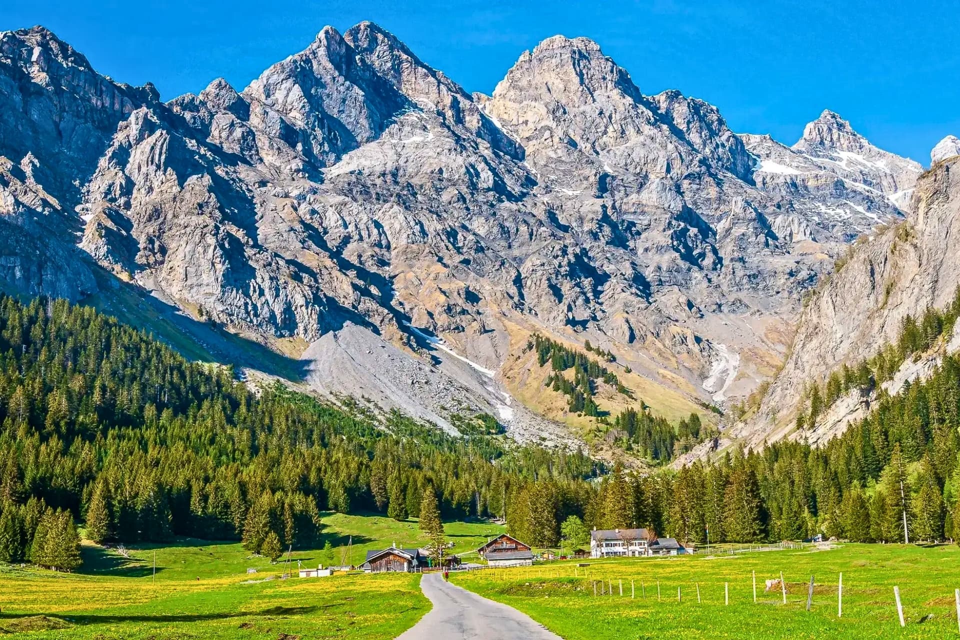 The Swiss Alps around Gryon