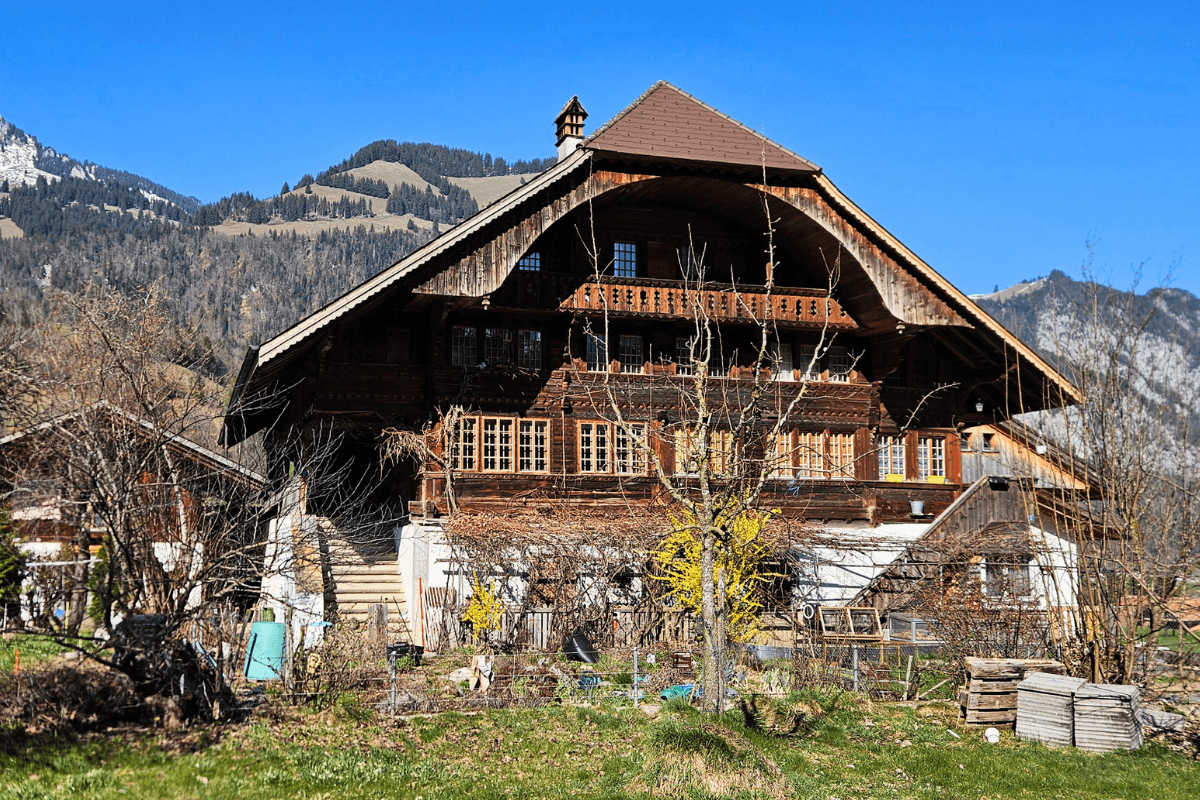 The chalet exterior